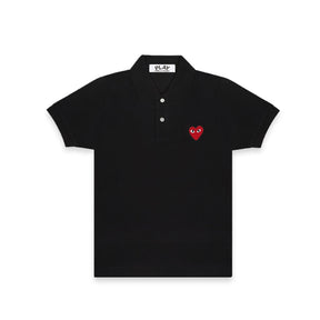 Heart Polo in Black