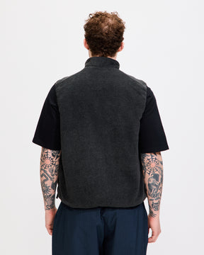 Reversible Vest in Anthracite/Rio Red