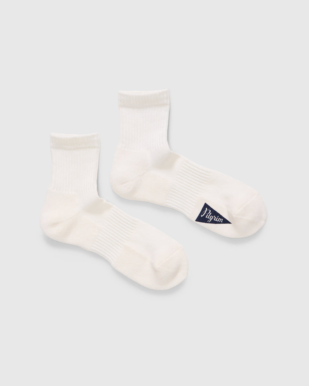 Paper Mix Short Socks in White
