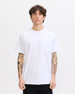 Beams Plus 2 Pack Pocket Tee in White Homme Essentials 