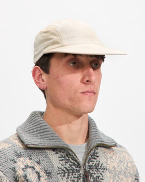 Beams Plus 5 Panel Long Brim Hat in Cement Homme Essentials 