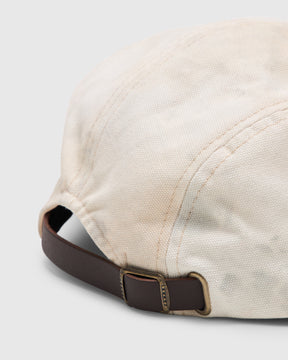 Beams Plus 5 Panel Long Brim Hat in Cement Homme Essentials 