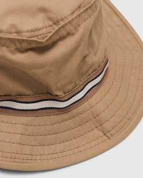 Beams Plus Bucket Hat High Density Cotton in Beige Homme Essentials 