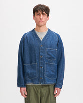 Beams Plus Engineer Jacket Twill Linen in Indigo Homme Essentials 
