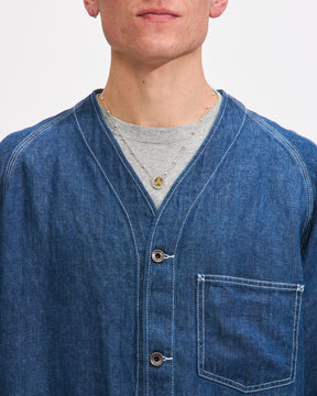 Beams Plus Engineer Jacket Twill Linen in Indigo Homme Essentials 