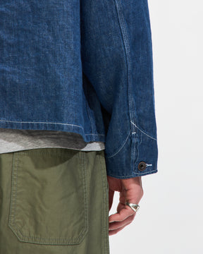 Beams Plus Engineer Jacket Twill Linen in Indigo Homme Essentials 