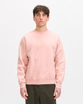 Beams Plus Sweat Crew Raised Back in Pink Homme Essentials