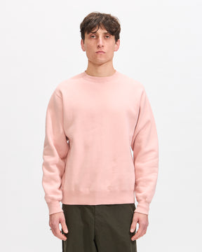 Beams Plus Sweat Crew Raised Back in Pink Homme Essentials