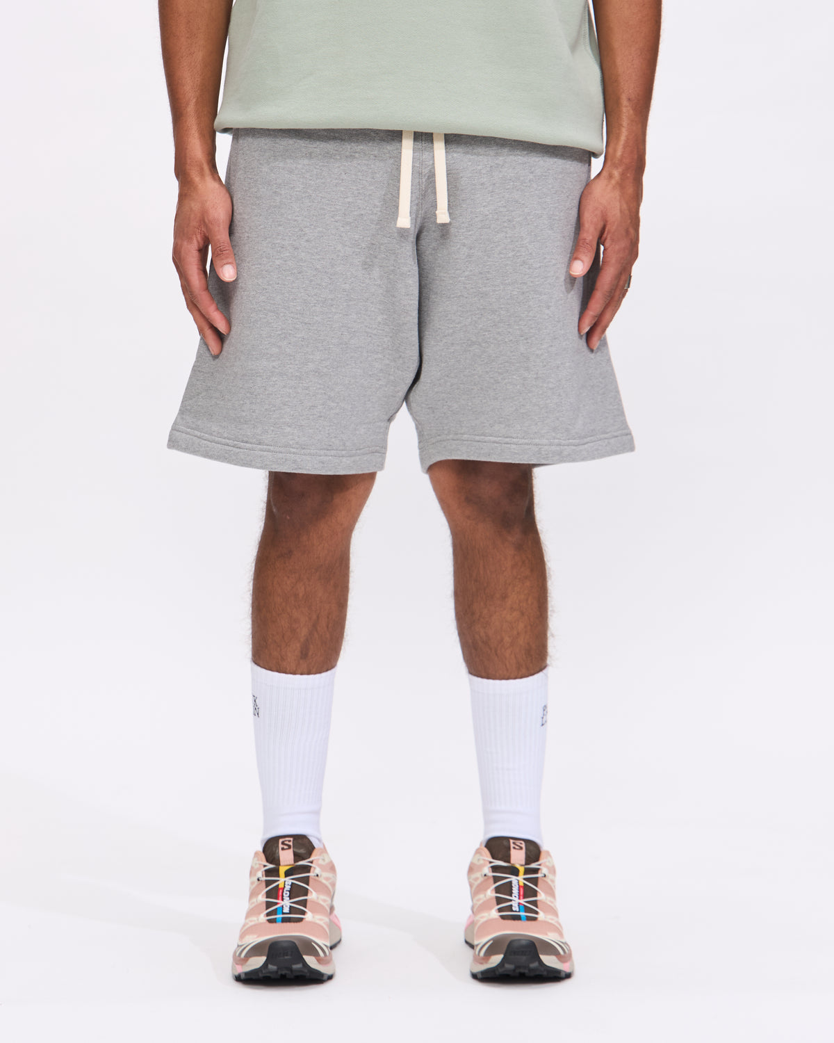 Beams Plus Sweat Shorts in Grey Homme Essentials 