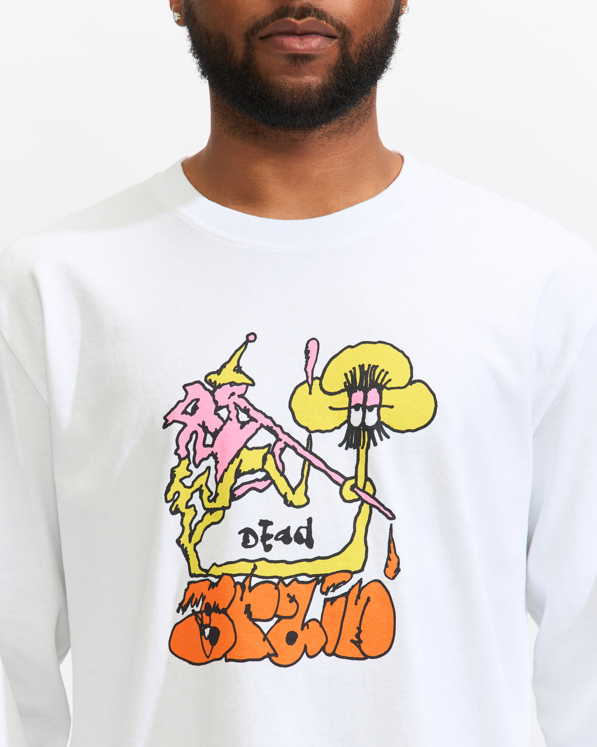 Brain Dead Packing Up Long Sleeve in White Homme Essentials 