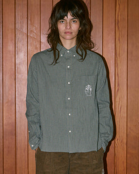 Brooks Brothers California Check Oxford Button Up Shirt in Green