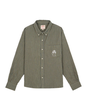 Brooks Brothers California Check Oxford Button Up Shirt in Green