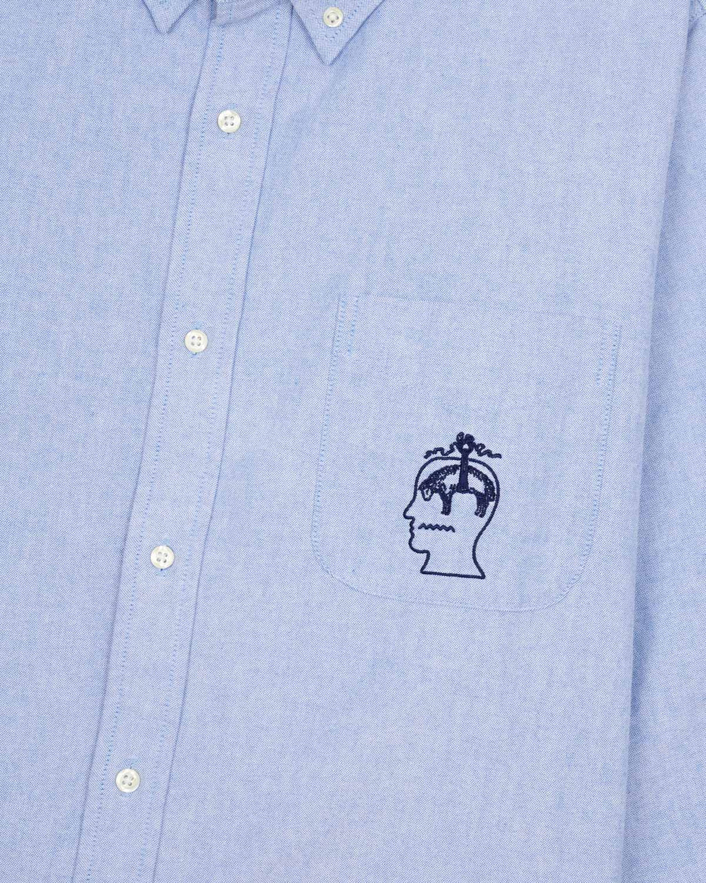 Brooks Brothers California Selvedge Oxford Button Up in Blue