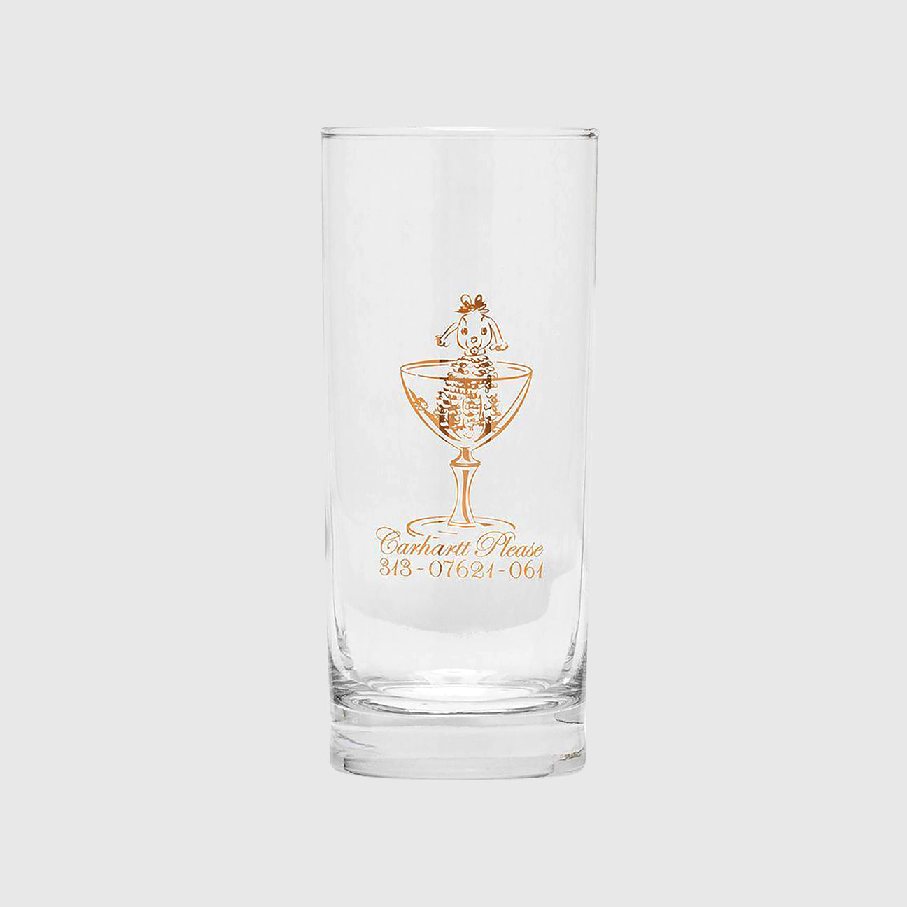 Carhartt Please Glass Set in Clear / Gold