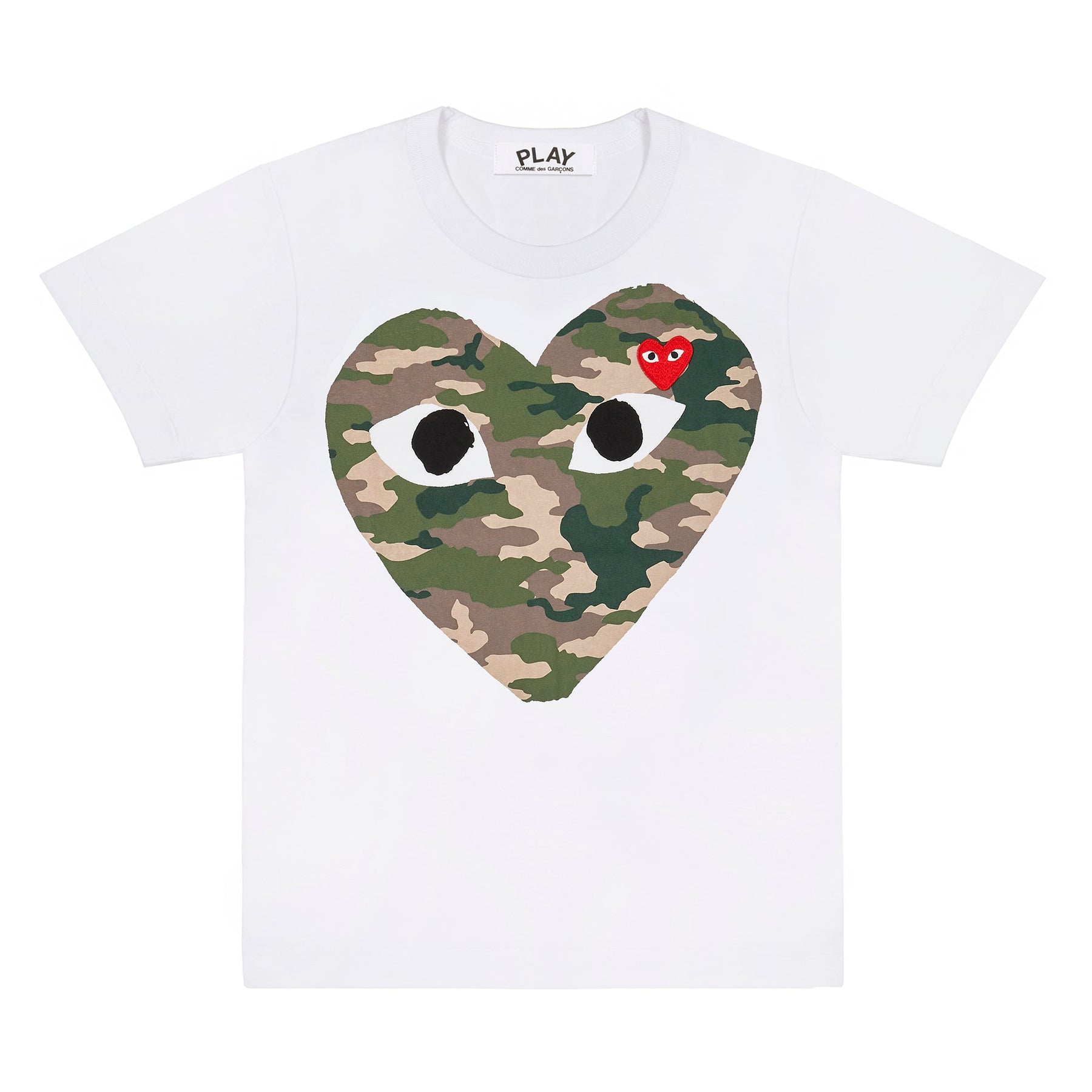 Camouflage Heart T-Shirt in White