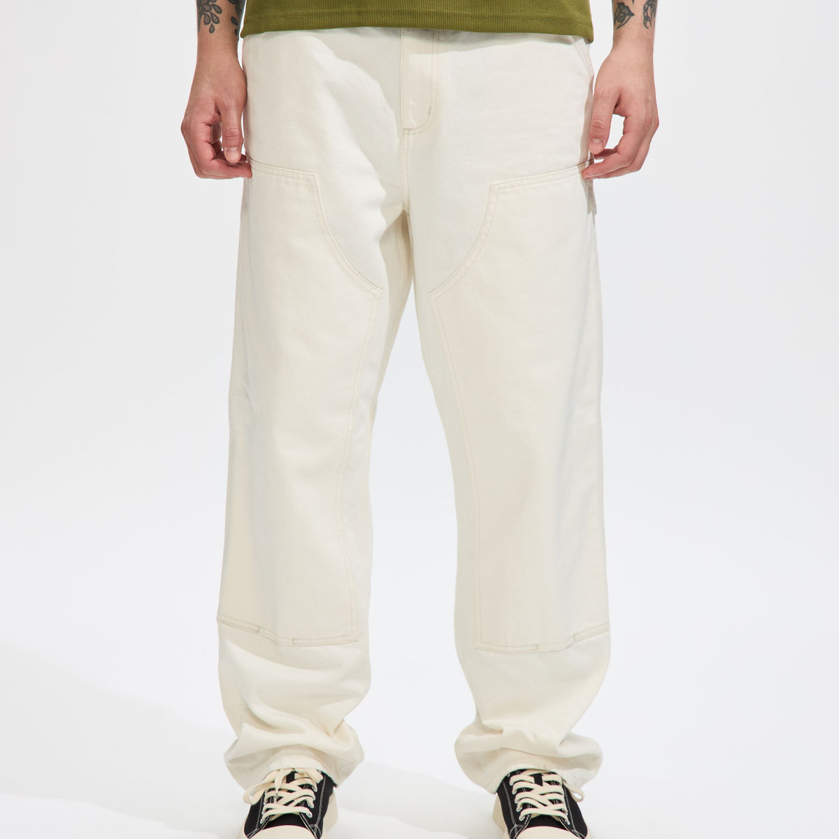 Carhartt ホワイト ダブルニー 値下げ可 カーハート（CARHARTT）（メンズ）DOUBLE KNEE パンツ I031501D60224FW