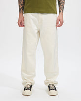 Carhartt WIP Double Knee Denim Pant White Homme Essentials