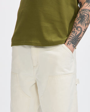 Carhartt WIP Double Knee Denim Pant White Homme Essentials