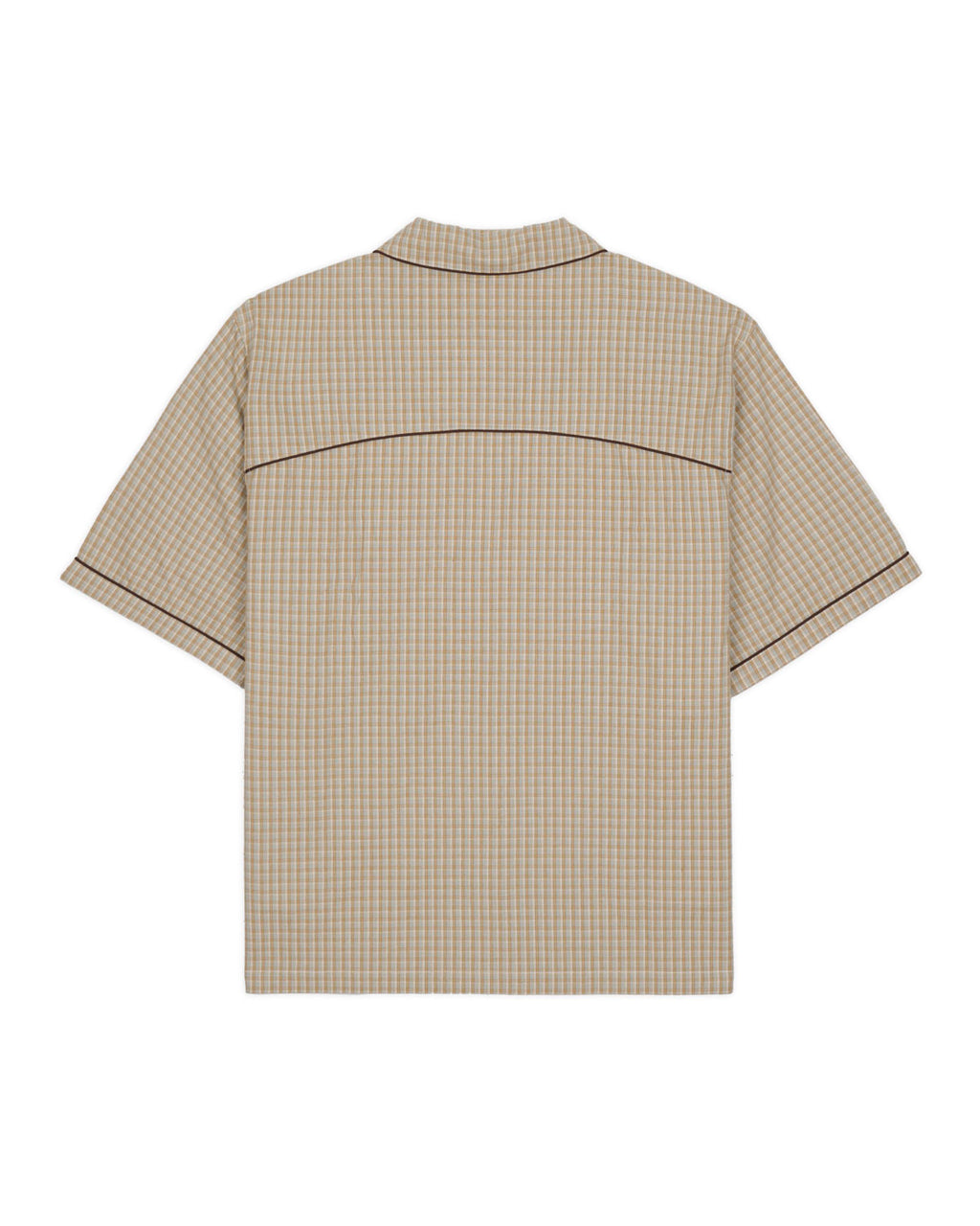Check Western Shirt in Taupe