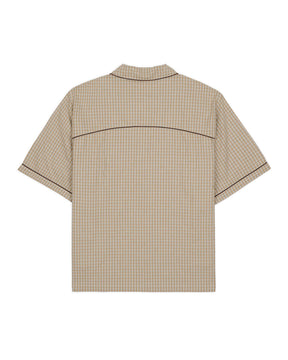 Check Western Shirt in Taupe