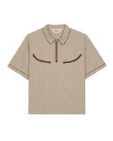 Check Western Shirt in Taupe