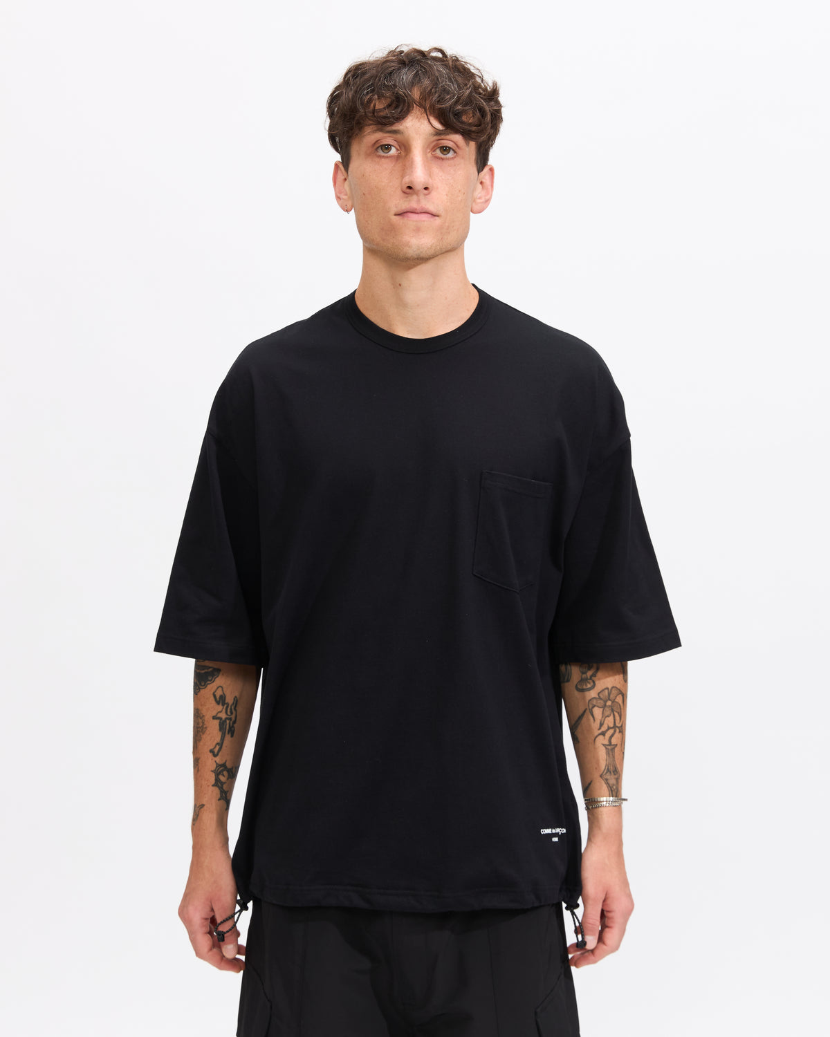 Comme des Garçons Homme Drawstring Pocket T-Shirt in Black Homme Essentials
