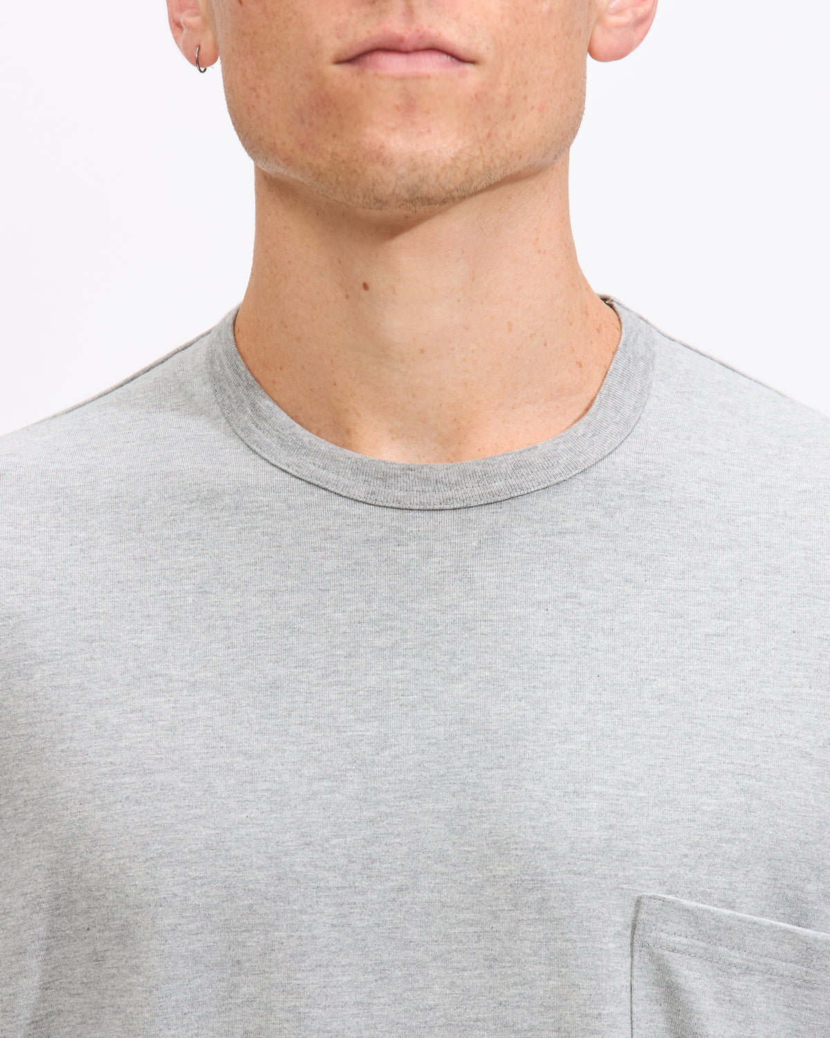 Comme des Garçons Homme Drawstring Pocket T-Shirt in Grey Homme Essentials
