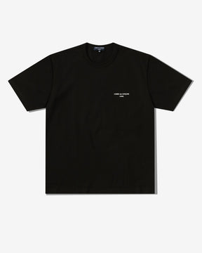 特売 in T-Shirt Logo Homme Garçons des Comme Black| Essentials Homme トップス