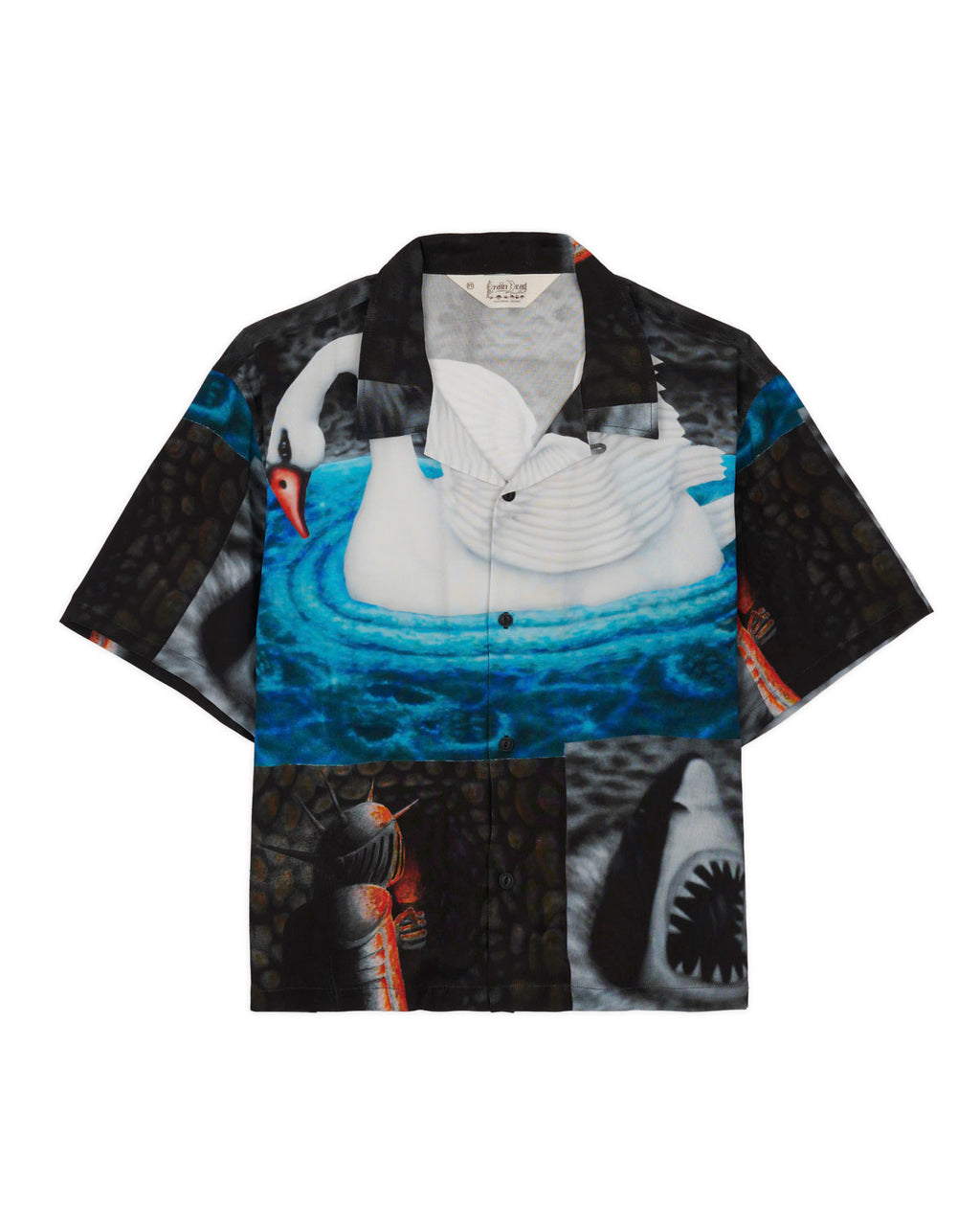 Copia Short Sleeve Button Down Shirt in Black
