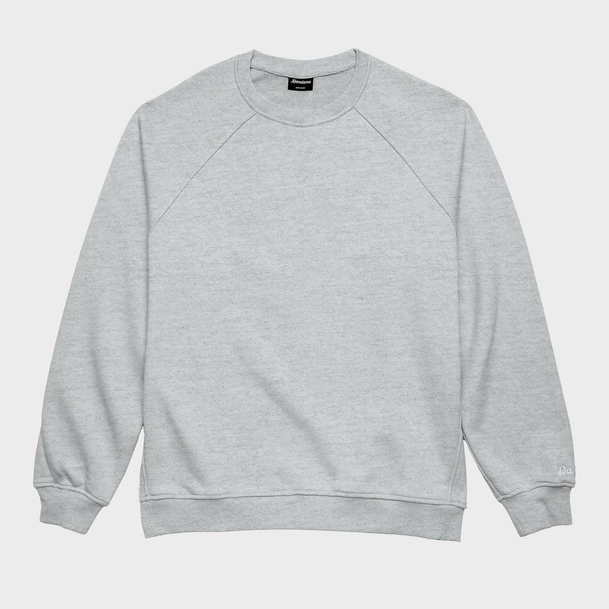 Damiano Crewneck Sweatshirt in Heather Gray - Homme Essentials
