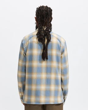 Crosscut Flannel in Powder Blue Homme Essentials 