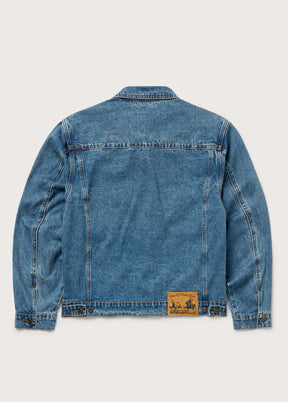 Denim Trucker Jacket in Washed Indigo