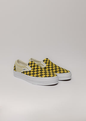 LX Classic Slip On EK in Checkerboard Black / Yellow