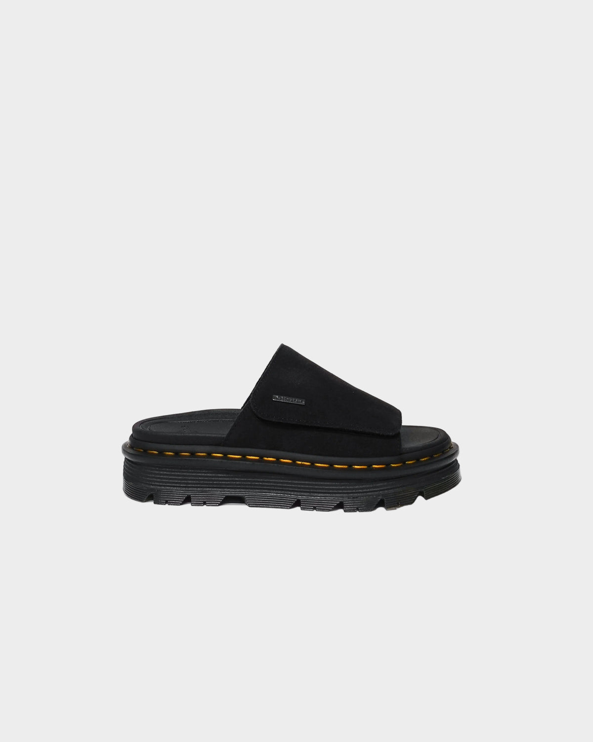 Zebzag Slide in Black E.H. Suede