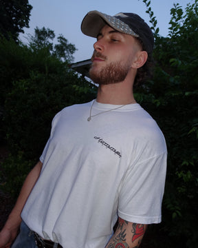 Homme Racing Tee in White