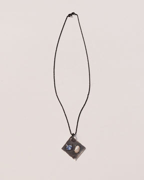 Spee x Homme Two-Stone Pendant with Glitter Chain