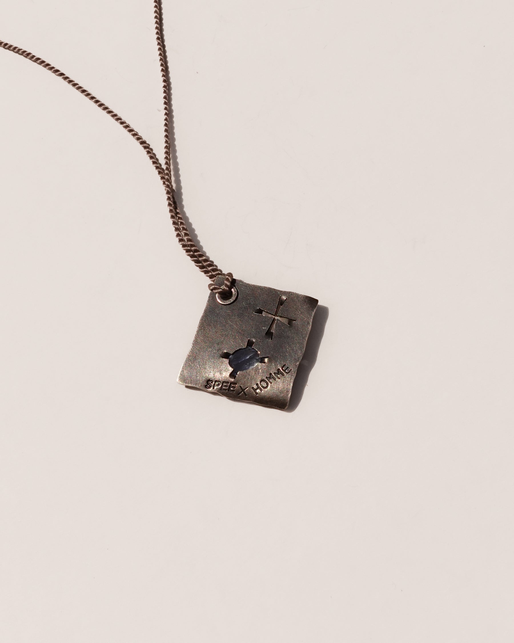 Spee x Homme Two-Stone Tag Pendant