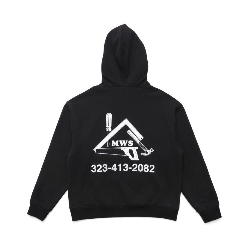 Workshop Hooded Sweatshirt in Black