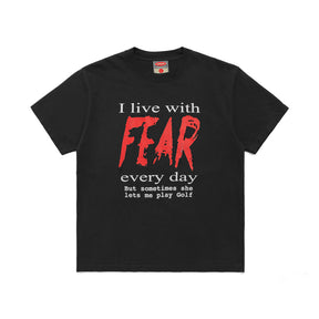 Fear T-Shirt in Vintage Black