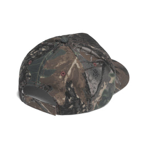 Metal Logo 5-Panel Hat in Real Leaf Camo