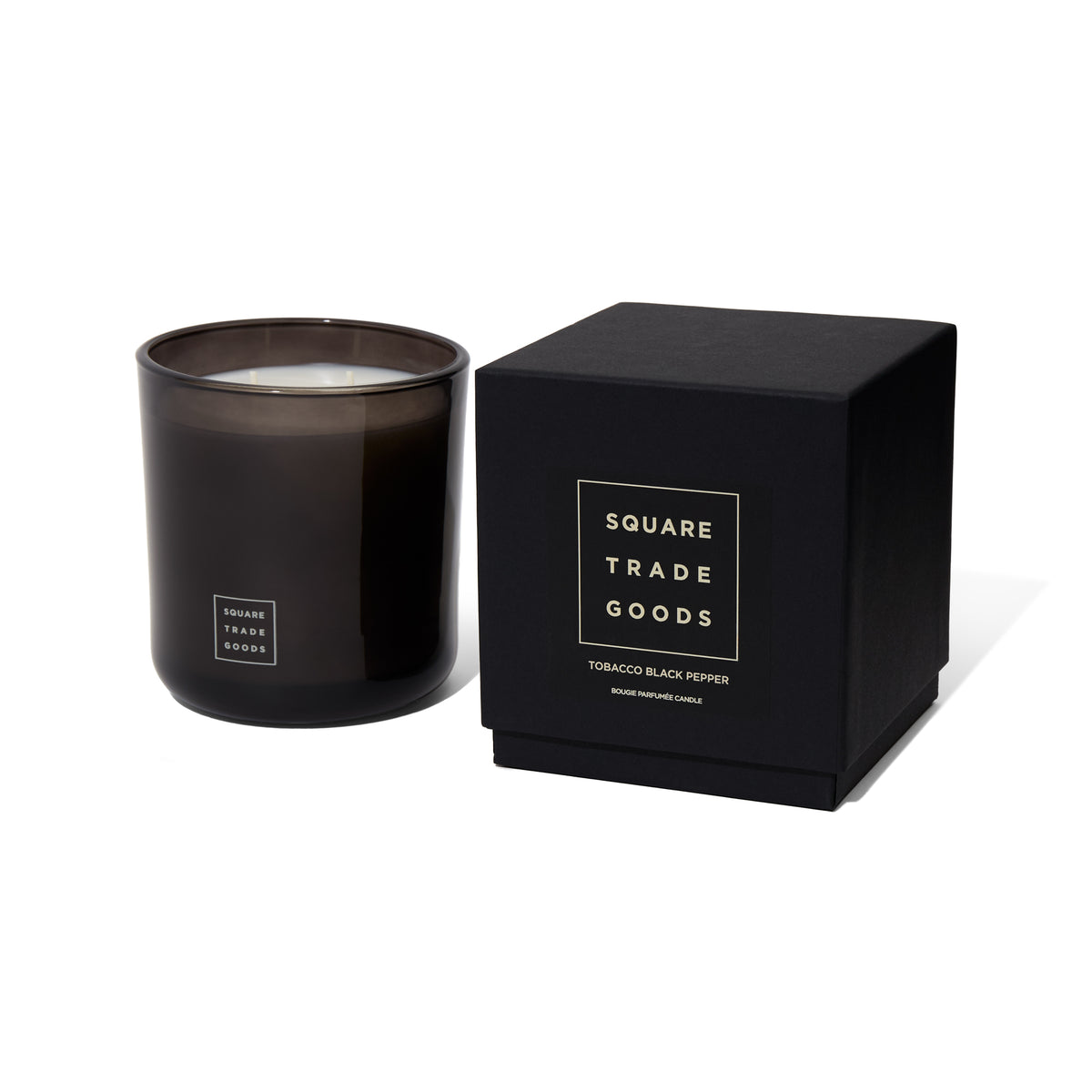 black candle tobacco SWEET and oak scents to dignify any space Tobacco Black Pepper 16oz. Candle