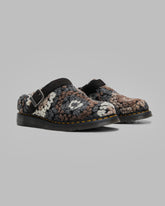 Dr. Martens Isham Crochet Wool Suede Mule in Black Homme Essentials