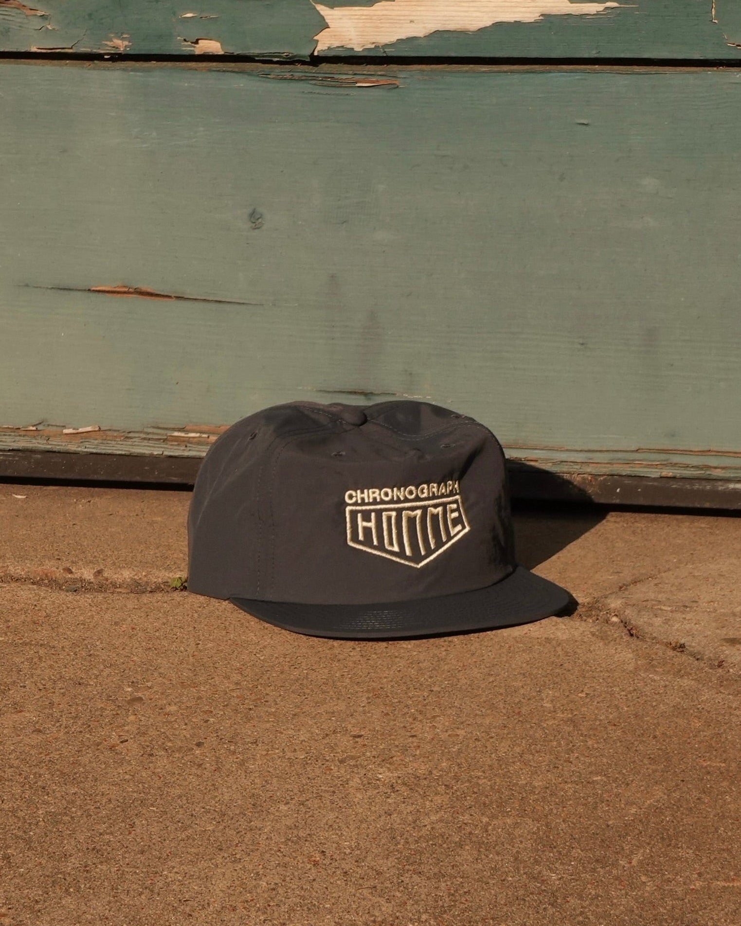 Chronograph Nylon Hat in Petrol Blue