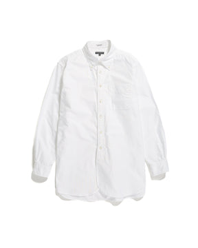 19th Century BD Shirt in White Cotton Oxford