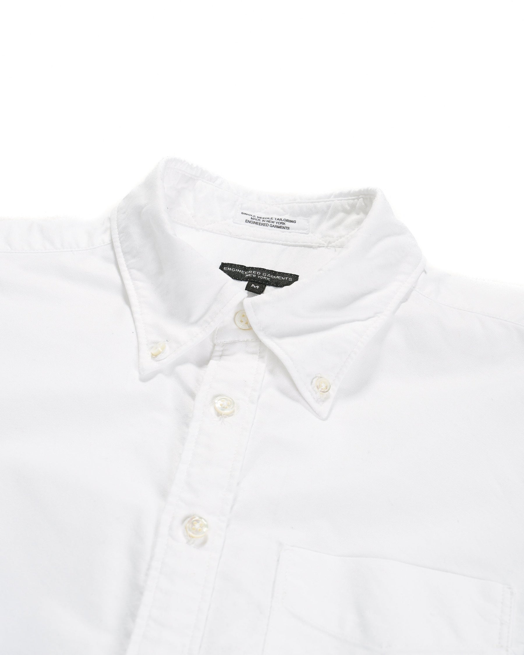 19th Century BD Shirt in White Cotton Oxford