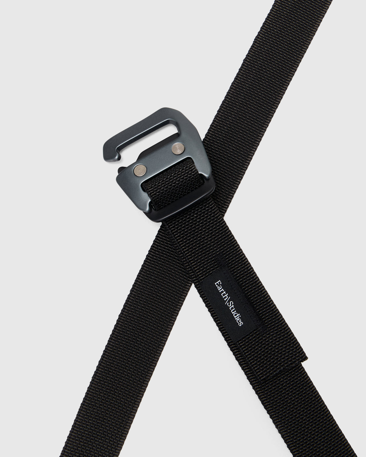 Earth/Studies EQ-102 Webbing Belt in Black Homme Essentials 
