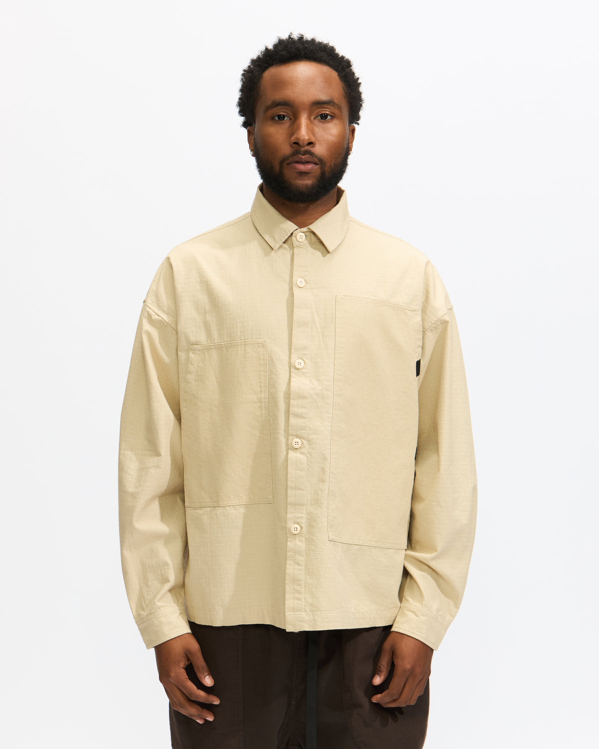 Earth/Studies MS-109 Research Shirt in Dried Sage Homme Essentials 