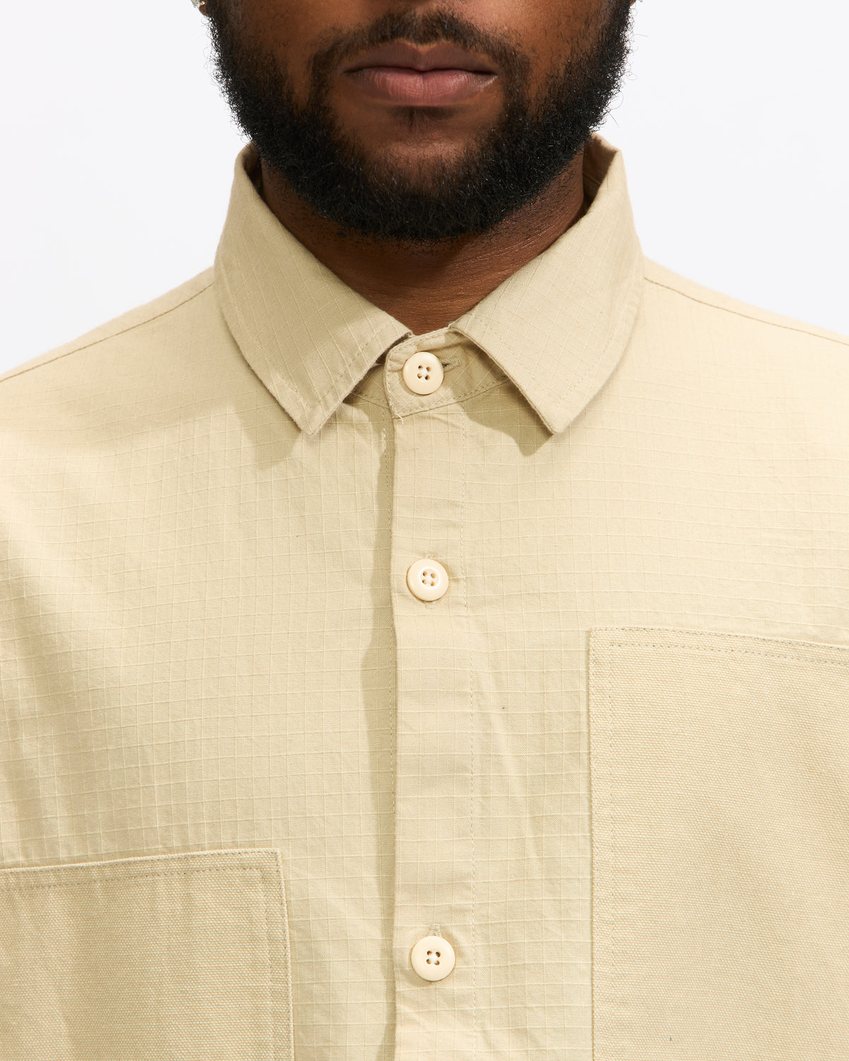 Earth/Studies MS-109 Research Shirt in Dried Sage Homme Essentials 