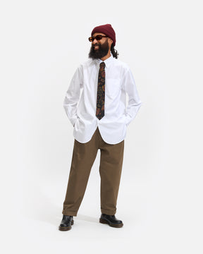 Engineered Garments 19 Century BD Shirt in White 100's 2Ply Broadcloth Homme Essentials