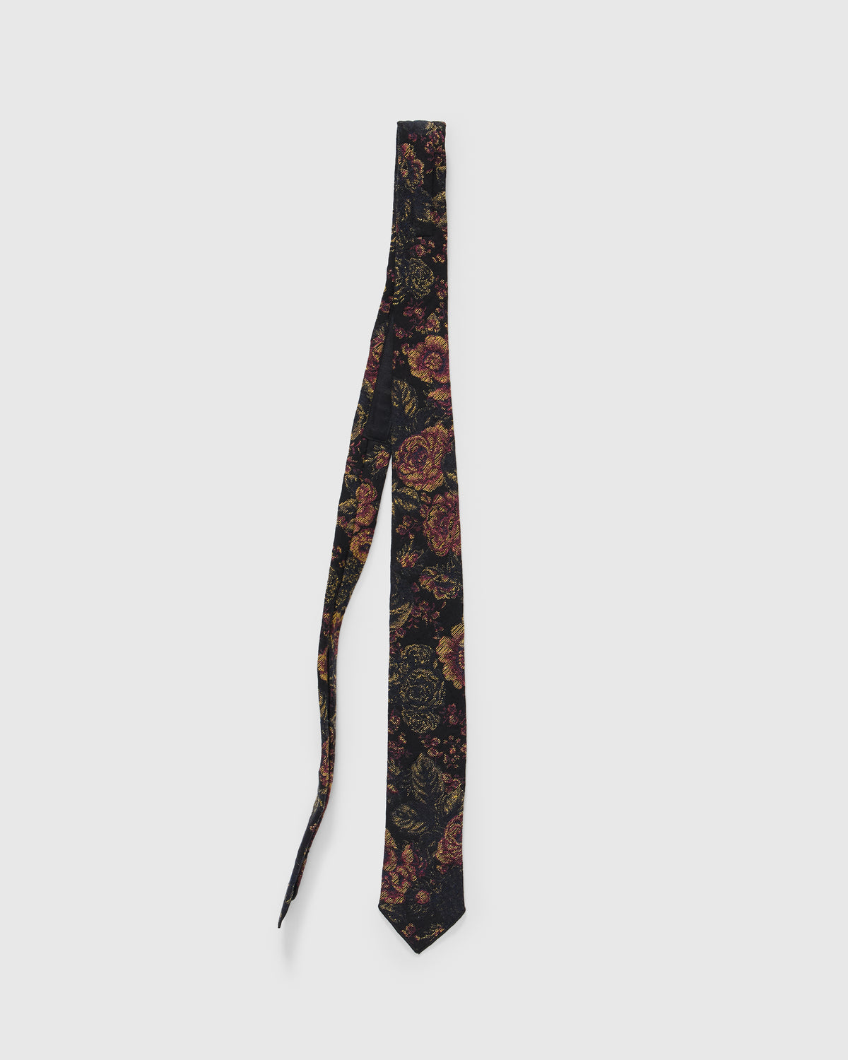 Engineered Garments Neck Tie in Black/Gold CP Floral Jacquard Homme Essentials